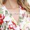 Ivory Floral Print Wrap Long Dress Latest Western Dress Designs Photos