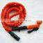 orange flexible elastic garden hose with free water gun