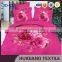 changxing microfiber 100% polyester fabric brushed fabric with floral printing for bedsheet