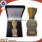 USA custom made 3D antique metal ribbon cheap award medals