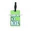 Custom soft pvc travel luggage tag for promotion gifts