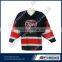 Custom design logo sublimate ice hockey jersey with ployester