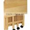 Foldable Kitchen food cart bamboo kitchen trolley dining cart