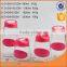 Wholesale high quality glass storage jar with colored plastice lid