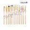 Luxury rose gold 12pcs professional custom logo makeup brushes manufacturer                        
                                                                                Supplier's Choice