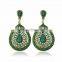 European teardrop shape statement earring ladies earrings designs pictures