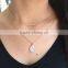 Latest Model Simple Crystal Fashion Necklace Women Charm Choker Chunky Statement Necklace Jewelry