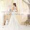 VIL-01 Elegant Mermaid Sweetheart Lace Appliques Pleats Covered Buttons Back Court Train Wedding Dresses