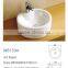 Bathroom ceramic smaller round washing basin with one hole