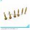 Yellow Zinc Galvanized screws Pozidriv head Fine thread Drywall screws