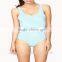 Womens striped sleeveless halter leotard motion jumpsuits sportswear