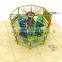 Indoor jungle gym playground, Attractive steel and wooden climbing frames
