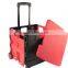 High quality Plastic Folding Shopping Cart/ Foldable Shopping Trolley