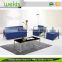 Fashionable simple style low price blue color used leather latest design sofa set italy
