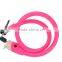 hot selling good quality anti-theft bicycle cable lock spiral lock