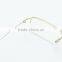 high quality light 100% beta titanium optical frames with gold color