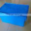hot sale plastic crate with cap for distribution and storage/plastic tote box