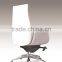 Leather Middle Back Office Chair With Wheels