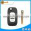 407 with groove on blade and logo on the key shell 3 button folding flip car key cover for Renautl Logan Clio modus kangoo
