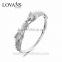 925 Solid Sterling Silver Tiger Head Bangle Jewelry For Men SBG395W