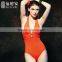 Balneaire New Style Women Orange Sexy One Piece Swimwear,wholesale Plus Size Swimsuits