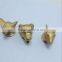 Chinese Zodiac Crafts animal shape metal Gold Jewelry zodiac head
