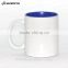 Sunmeta Factory Supply 11oz Inner and Handle Color Ceramic Sublimation Mugs (SKB03)