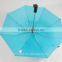 sky-blue folding umbrella 2 fold bright color rain umbrella