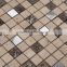 JY-Mx-SM01 Mosaic with travertine resion aluminum chips mixed design