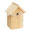 Top grade decoration natural handmade decoration cute customized wooden bird house