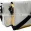 Sublimation custom PU shoulder bag with golden and silver colors