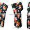 vintage thai retro HIPPIE BOHO HAWAII FLORAL Hibiscus print kimono MAXI DRESS PLUS SIZE kaftan gypsy NW