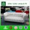 C982 Solid wood frame button tufted bonded leather sofa set