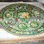 Round Malachite Coffee Table Tops, Pietre Dure Table Top