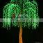 RGB led artificial willow tree light for building decoration