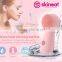 skineat Waterproof electric Vibration Silicone Girl facial massage machine