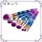 2017 POPULAR long lasting makeup tools gradient rainbow taklon cosmetic makeup brush