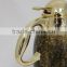 Golden arabic metal printing tea pot set for dubai