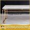 European style white marble mirror golden dining table
