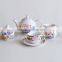15pcs Tea Pot Set, Porcelain with Decal Printing
