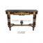 Art Deco Brown And Gold Console Table