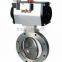 low price DN50 wafer connection 10 inch stainless steel pneumatic butterfly valve