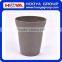 Assorted Colors Bamboo Biodegradable Bamboo Fiber Flower Pots Garden Flower Pots