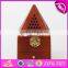 2017 New design spire shape wooden incense burner W02A258
