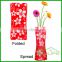 Best Creative Environmental Clear Artificial Acrylic Foldable Plastic Vase for food