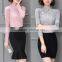 Hot selling new design sleeveless lace top T-shirt oem service china+supplier+clothing