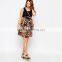 Sexy maternity contrast floral skater dress maternity wear