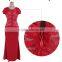 Sales Side Slit Transparent Back Lace Nightwear Sexy Night Dresses
