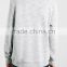 Custom cheap price high quality men grey sweatshirt blanks wholesale