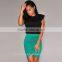 Women Draped Asymmetric High Waist Party Clubwear Pleated Bodycon Mini Skirt